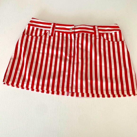 Dolce & Gabbana Dresses & Skirts - Dolce and Gabbana Beachwear mini skirt red and white stripe